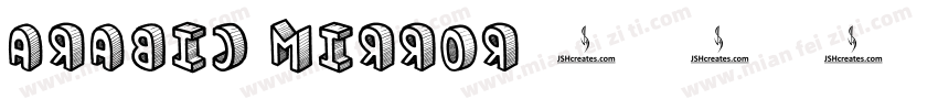arabic mirror字体转换